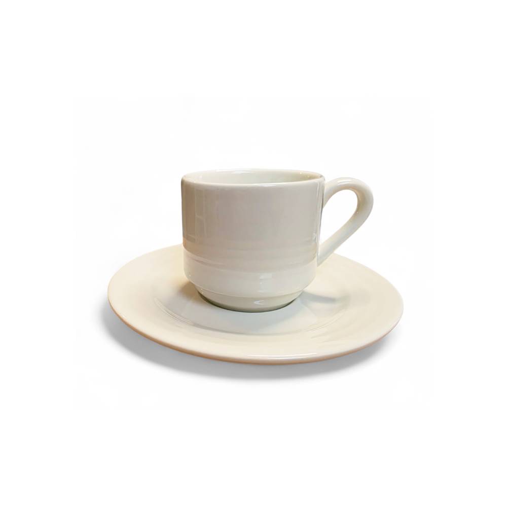 Tasse et sous tasse à café Ondine