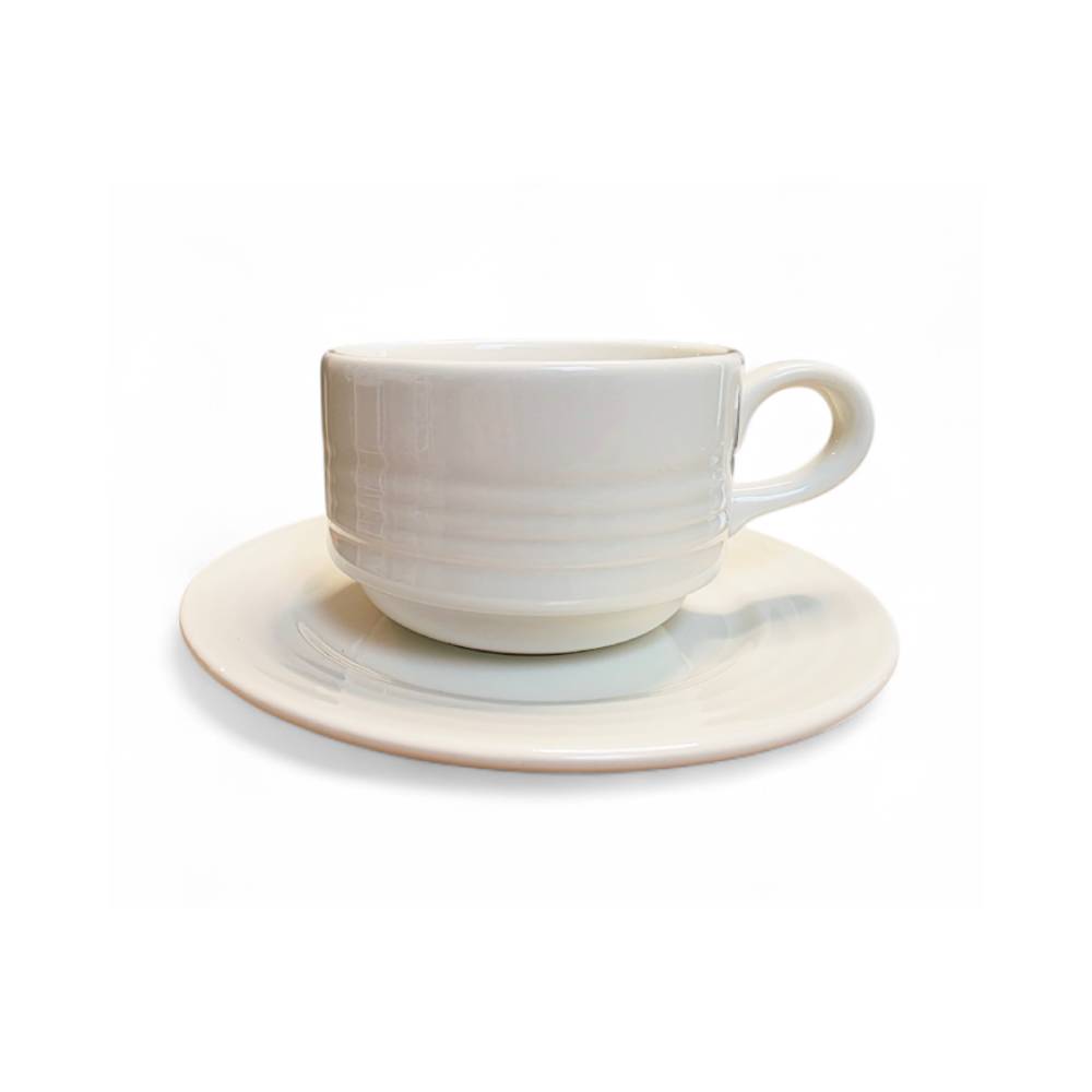 Tasse et sous tasse à thé Ondine